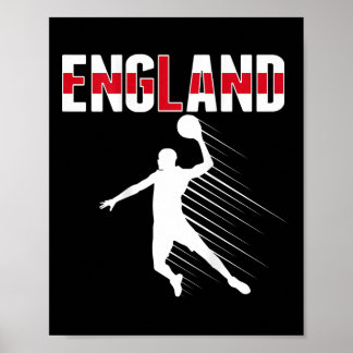 England Sketll Fans Jersey Proud English Sport Sup Poster