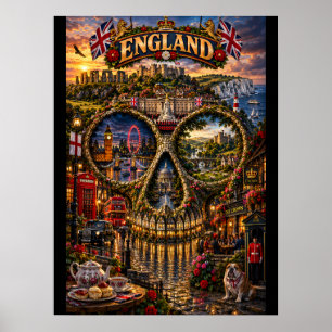 England Skull Art Print State of Mind