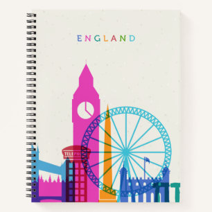 England Skyline Notebook