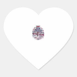 England Soccer 2026 Soccer Bold Country Typography Heart Sticker