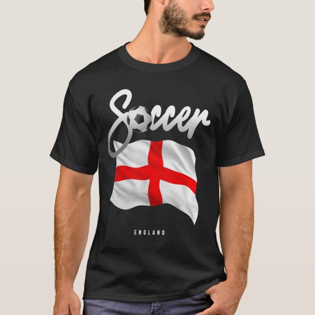 England Soccer - English Flag T-Shirt (Front)