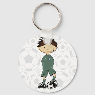 England Soccer Goalkeeper Keychain
