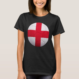 England Soccer National Ball England Flag Footbal T-Shirt
