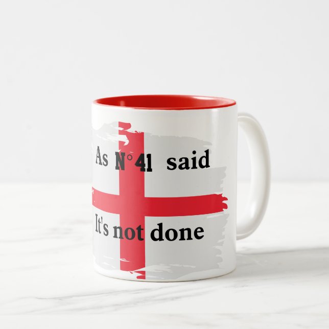 England Soccer Quote No 41 Mug (Front Right)