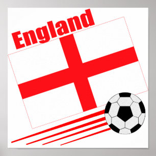 England Soccer Team Poster