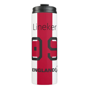 England St George Cross Patriotic Custom Name Thermal Tumbler