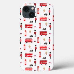 England Symbols Pattern iPhone 13 Case