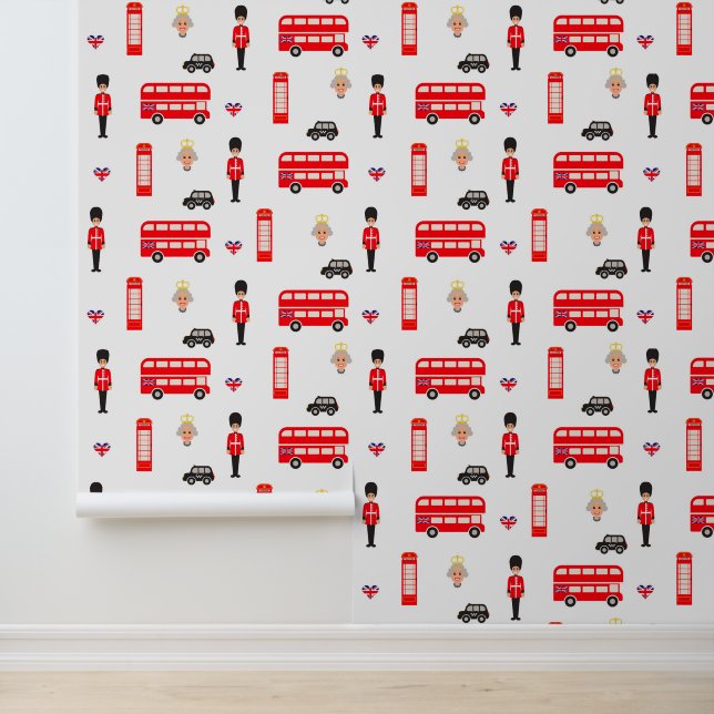 England Symbols Pattern Wallpaper (Application)