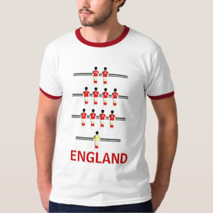 England Table Football 4-4-2 T-Shirt