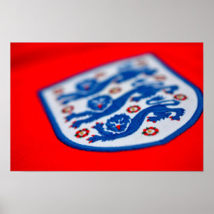 England Three Lions Shirt Badge Poster