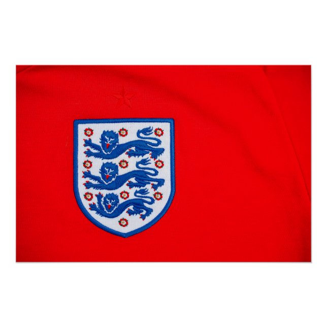 England Three Lions Shirt Badge Poster (Front)