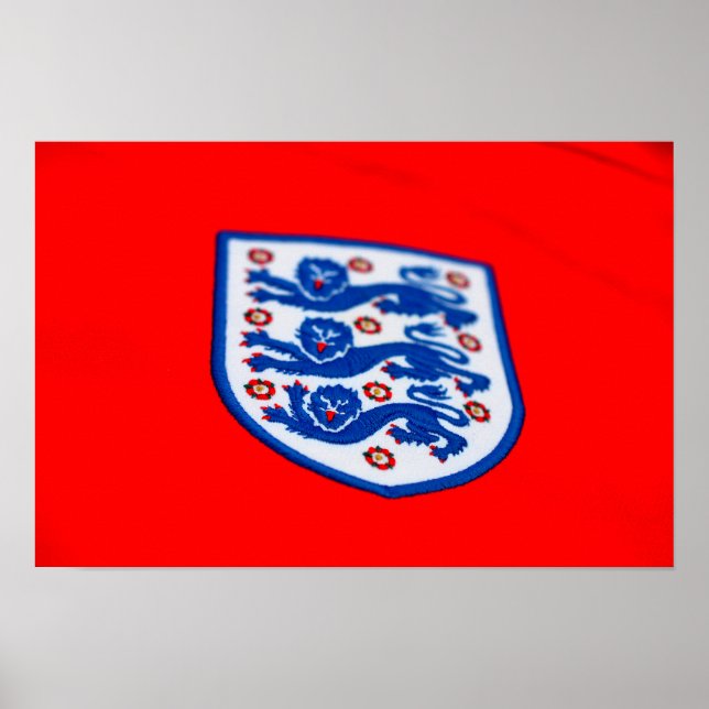 England Three Lions Shirt Badge Poster (Front)