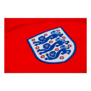 England Three Lions Shirt Badge Poster