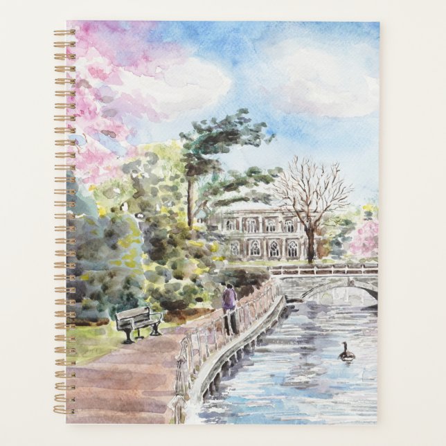 England town London Town Carshalton Park in spring Planner (Front)