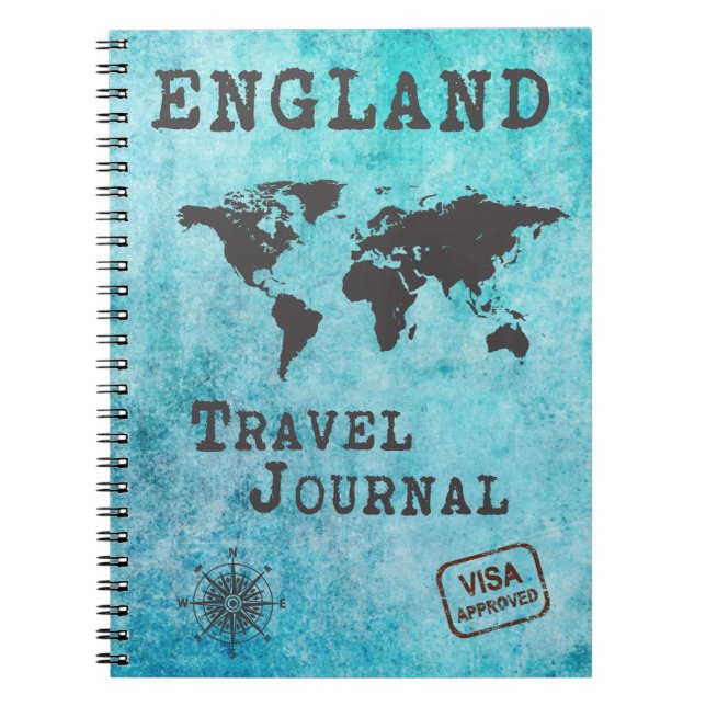 England Travel Journal Vacation Trip Planner (Front)