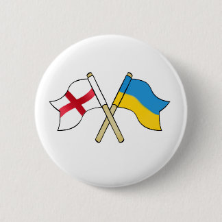 England & Ukraine Unite 6 Cm Round Badge