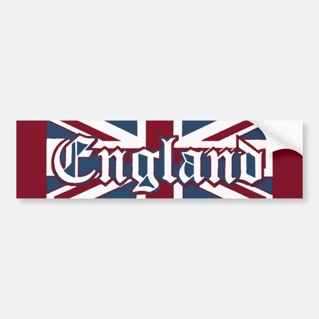 England-Union Jack Flag Bumper Sticker (Front)