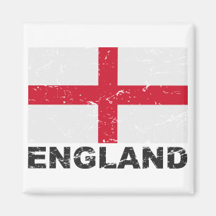 England Vintage Flag Magnet
