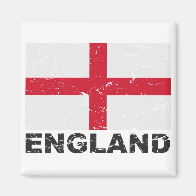 England Vintage Flag Magnet (Front)
