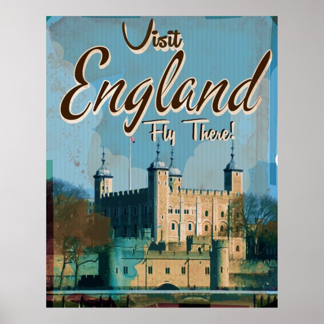 England Vintage travel poster (Front)
