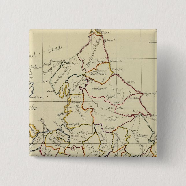 England, Wales 4 15 Cm Square Badge (Front)