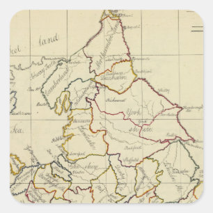 England, Wales 4 Square Sticker