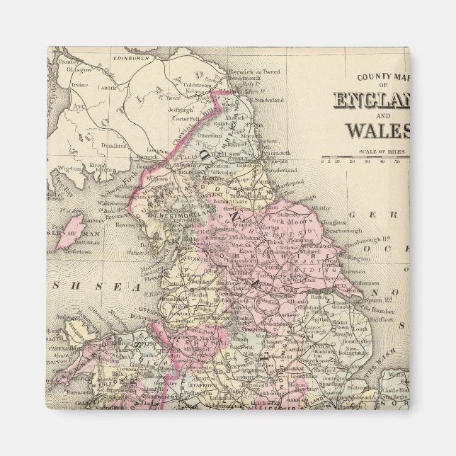 England, Wales 5 Magnet (Front)