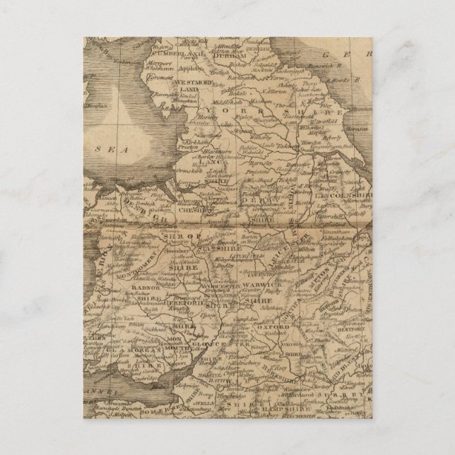 England, Wales 5 Postcard (Front)