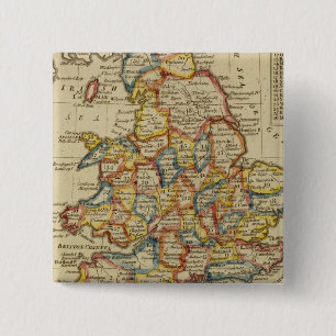 England, Wales 6 15 Cm Square Badge