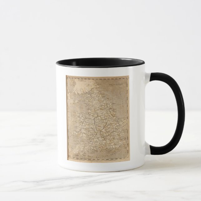 England, Wales Map by Arrowsmith Mug (Right)