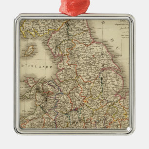 England, Wales Metal Tree Decoration