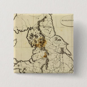 England, Wales outline 15 Cm Square Badge