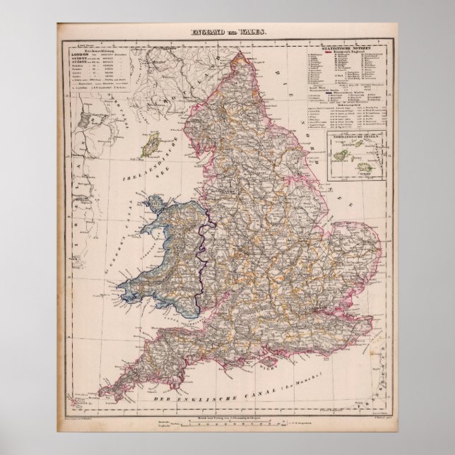 England, Wales Poster (Front)