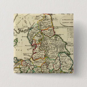 England, Wales Roman, modern 15 Cm Square Badge