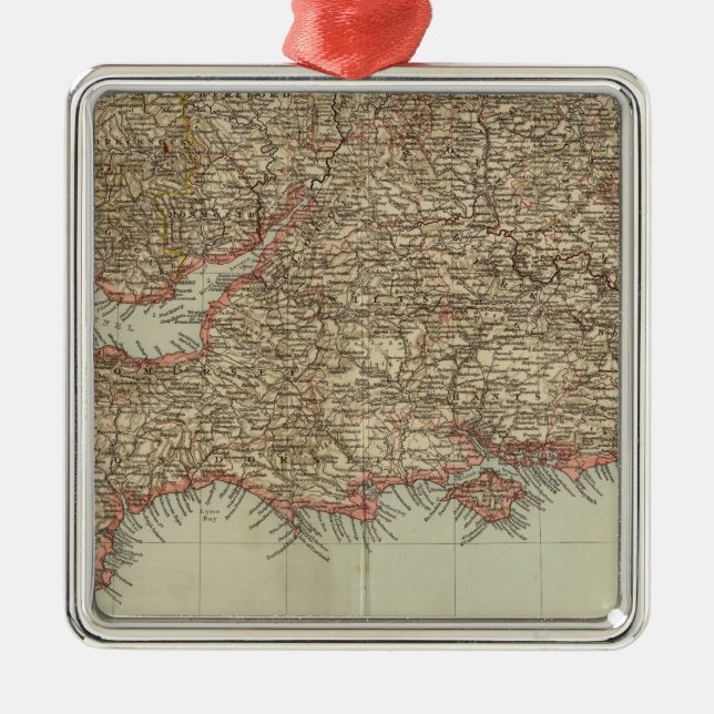 England, Wales S Metal Tree Decoration (Front)