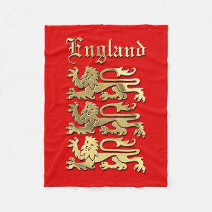 England's Coat of Arms Fleece Blanket