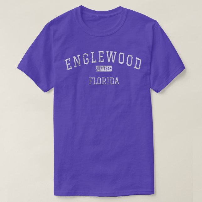 Englewood Florida FL Vintage  T-Shirt (Design Front)