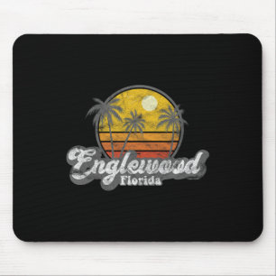 Englewood Florida Vintage 70's Fishing Shark Palm Mouse Pad