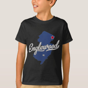 Englewood New Jersey Nj Map T-Shirt