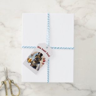 Englische Dogge Mastiff best Dad Gift Tags