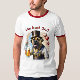 Englische Dogge Mastiff best Dad T-Shirt