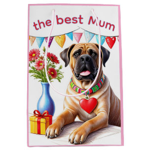 Englische Dogge Mastiff best Mum Medium Gift Bag