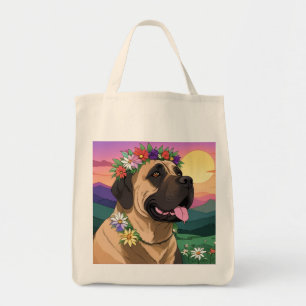 Englische Dogge Mastiff Comic Tote Bag