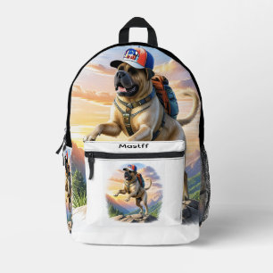 Englische Dogge Mastiff Gebirge Printed Backpack