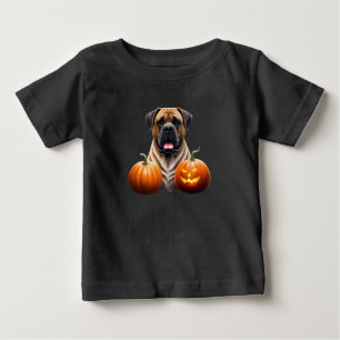 Englische Dogge Mastiff Halloween Baby T-Shirt