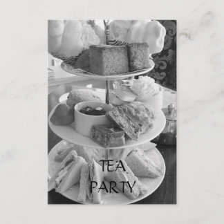 English Afternoon Tea Invitation