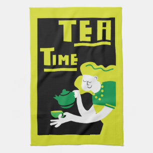 English Afternoon Tea Towel