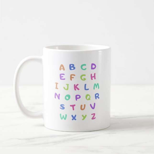 English alphabet coffee mug (Left)