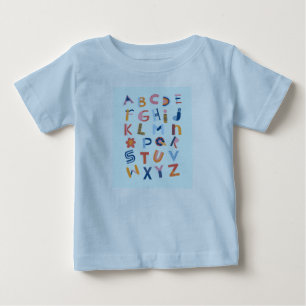 English alphabet kids t-shirt