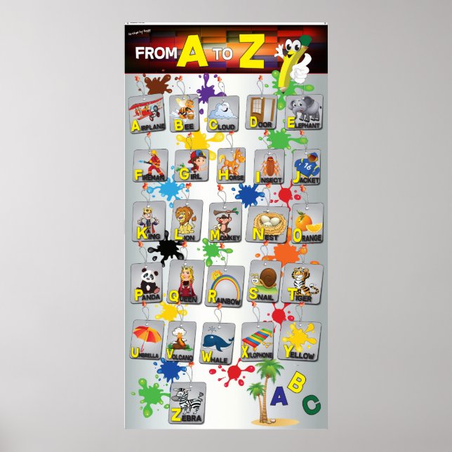 English alphabet poster Education (Front)